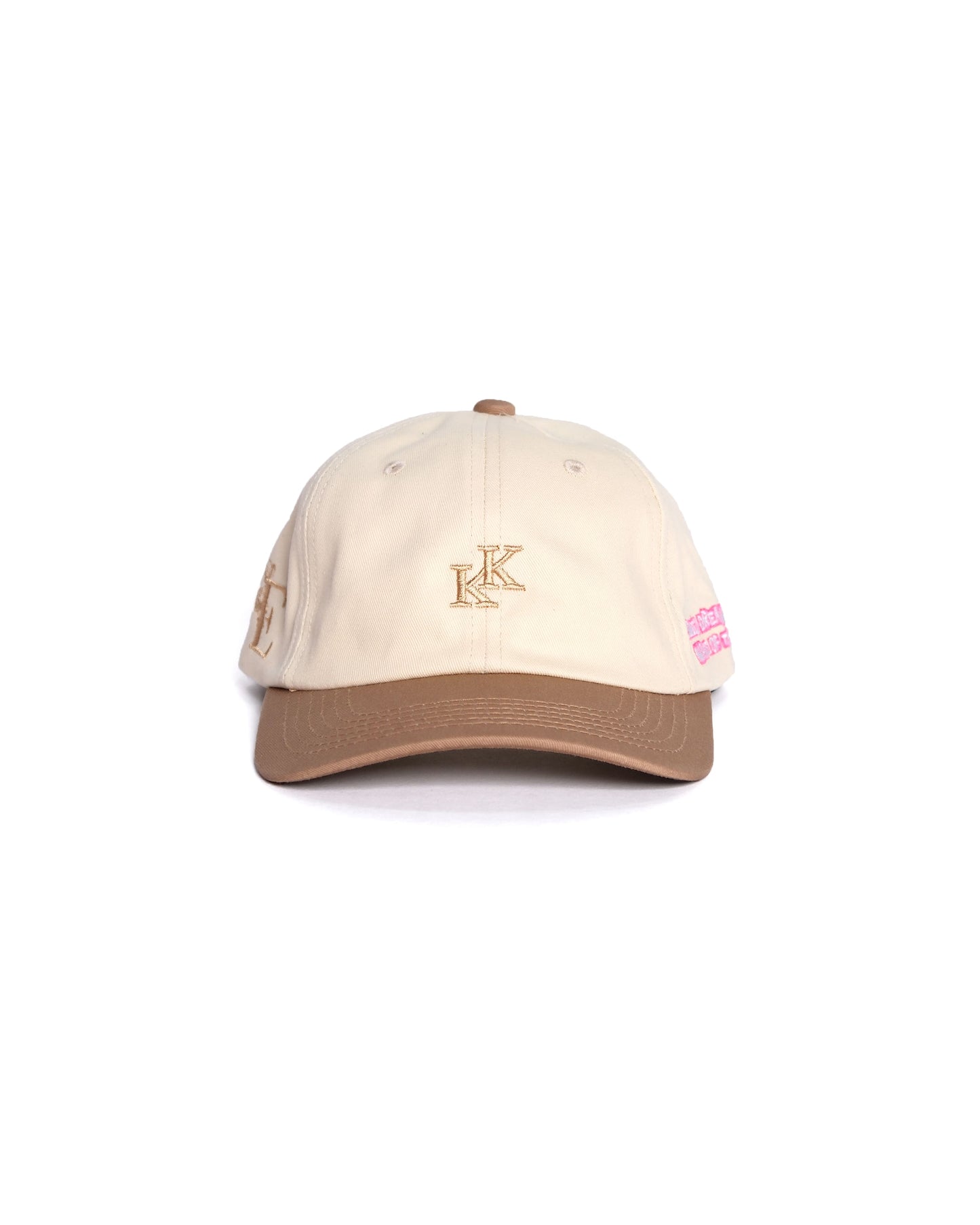 KK icon cap, kota kinabalu, KK, BAPE, jesselton, Borneo, Malaysia, beige, cocoa brown baseball, vintage, MLB, new era cap, curve brim, dad cap, soft top, ASSC, human made