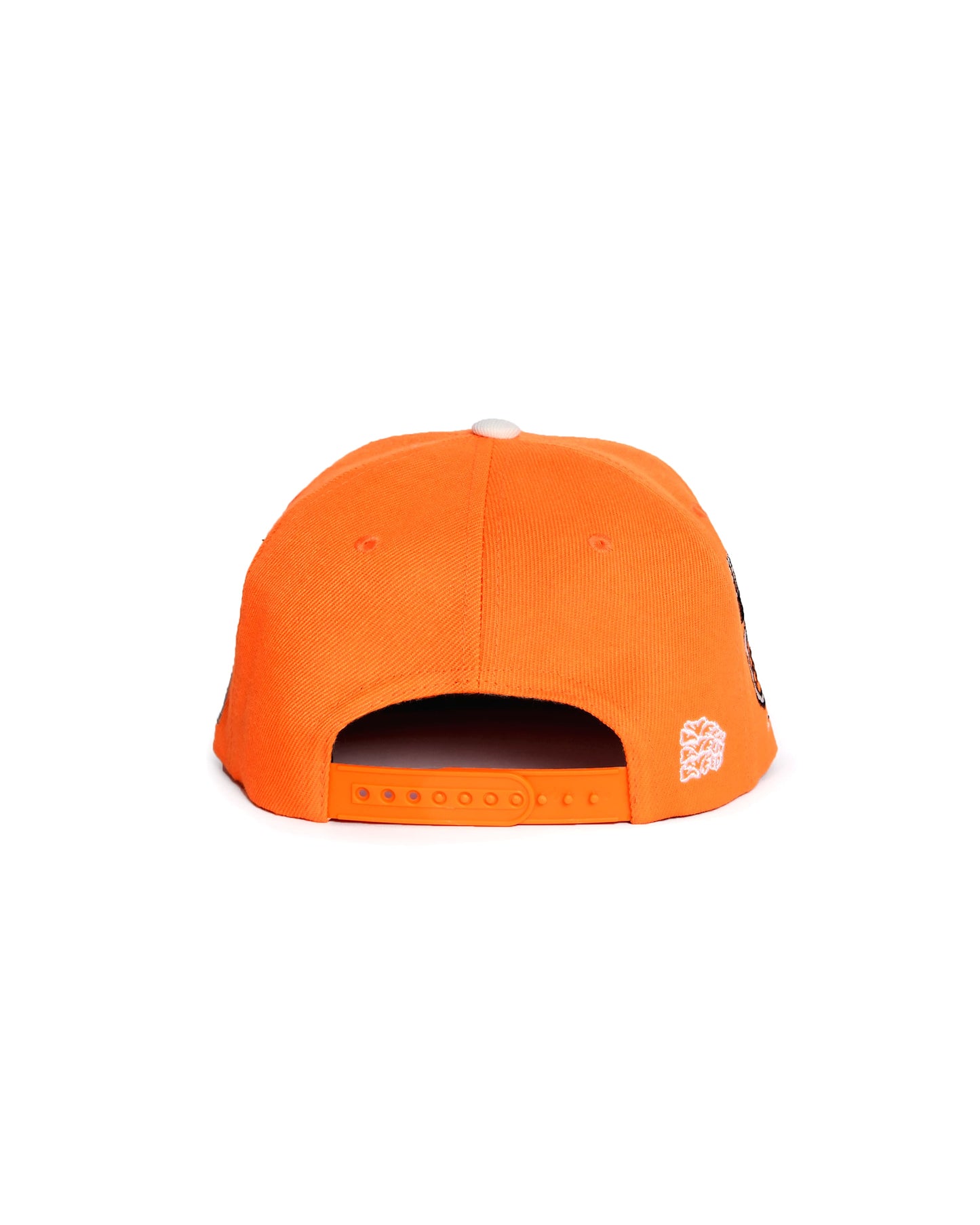 rear view, logo, snapback cap, sweed, KK, New era, MLB, neon orange