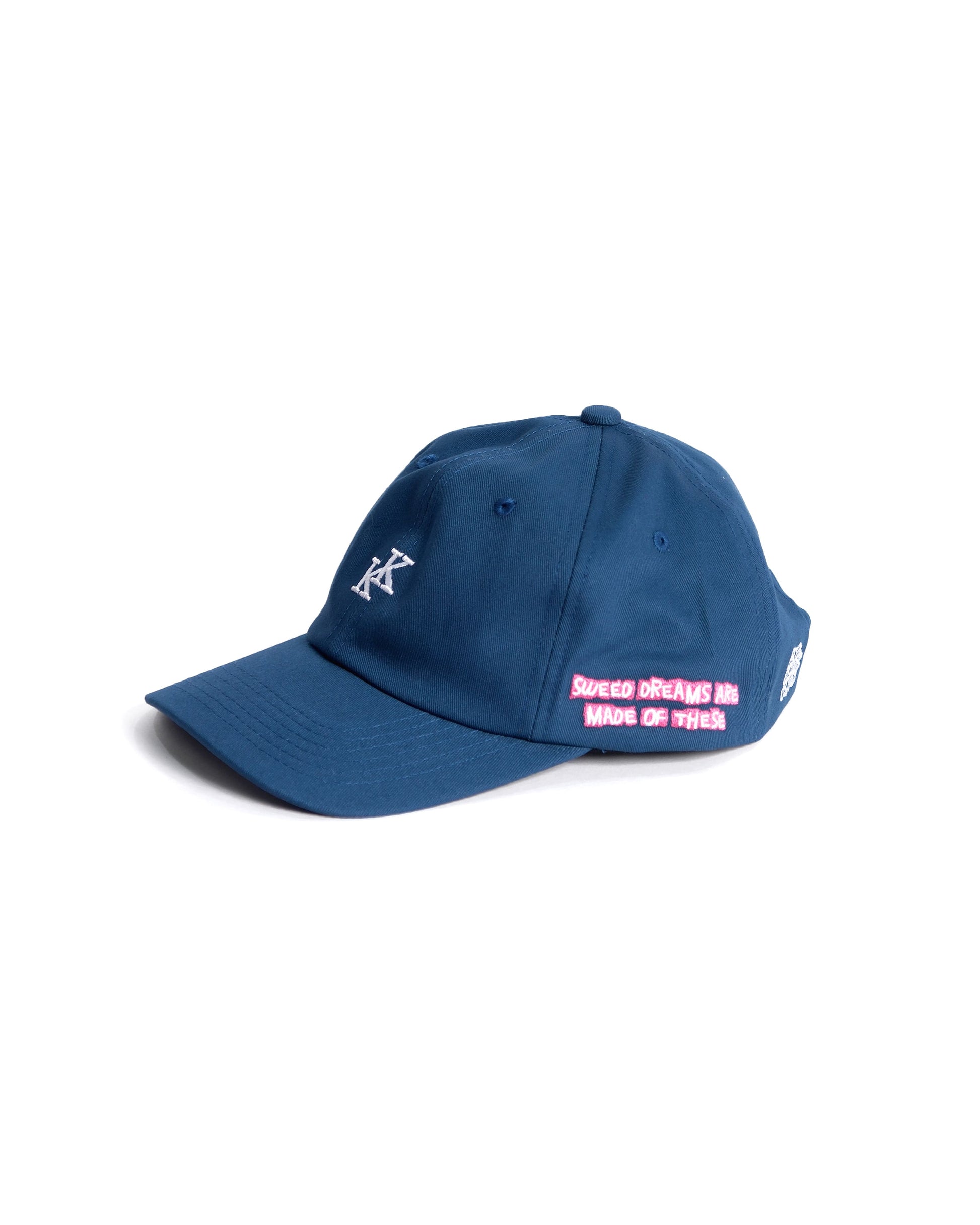 soft top, dad cap, tennis cap, golf cap, curve brim, mini KK embroidery,  classic heritage craftsmanship. NEW ERA, NBA, navy, blue, HUMAN MADE, ASSC